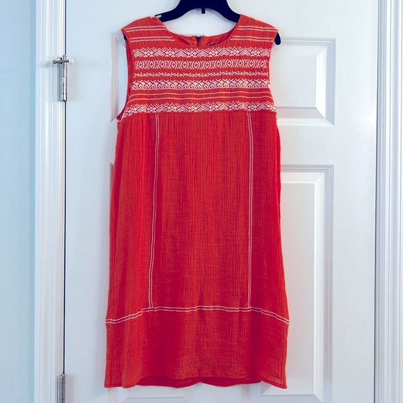 THML Orange Shift Dress.Sz M - Picture 3 of 6